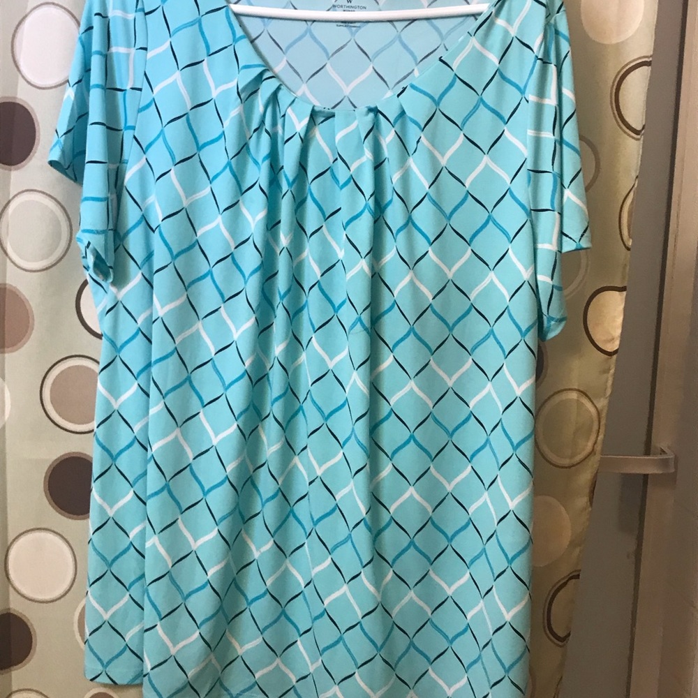 Teal blouse